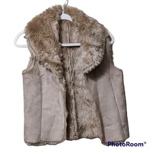 MIX IT faux Suede vest Small